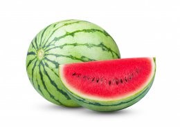 Watermelon,On,White,Background.,Depth,Of,Field